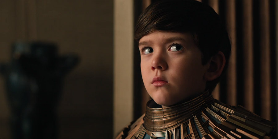 a young boy ruler of the empire in foundation