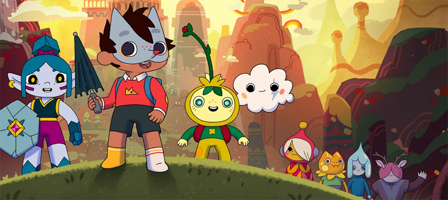 Wolfboy and the Everything Factory characters